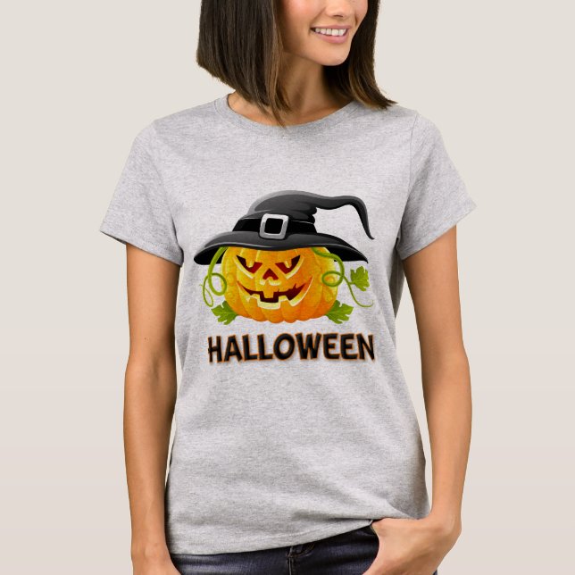 Halloween Jack-o-lantern T-Shirt (Front)