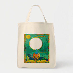 Halloween Jack o' Lantern Wizard Add Photo Frame Tote Bag