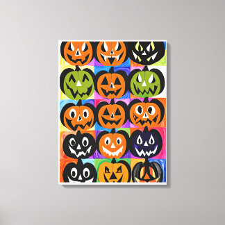 Halloween Jack-o-Lanterns Canvas Print