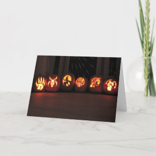 Halloween Jack-O-Lanterns Card