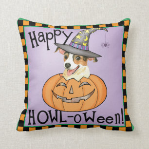 Halloween Jack Russell Terrier Cushion