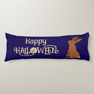 Halloween Jackalope Trick or Treat Custom Body Cushion