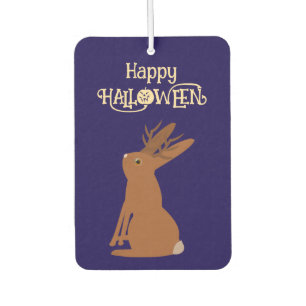 Halloween Jackalope Trick or Treat Custom Car Air Freshener