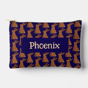 Halloween Jackalope Trick or Treat Custom Name Accessory Pouch