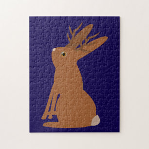 Halloween Jackalope Trick or Treat Jigsaw Puzzle