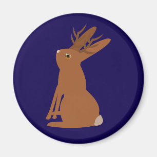 Halloween Jackalope Trick or Treat Magnet