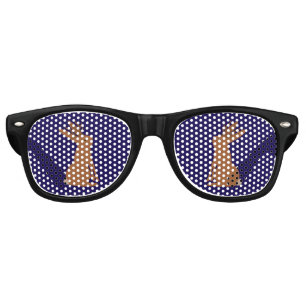 Halloween Jackalope Trick or Treat Retro Sunglasses