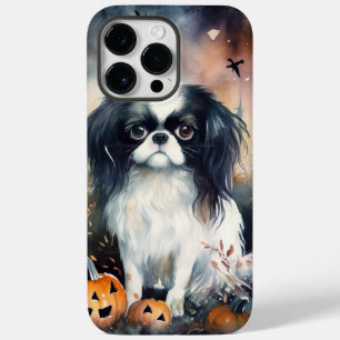 Halloween Japanese Chin With Pumpkins Scary Case-Mate iPhone 14 Pro Max Case