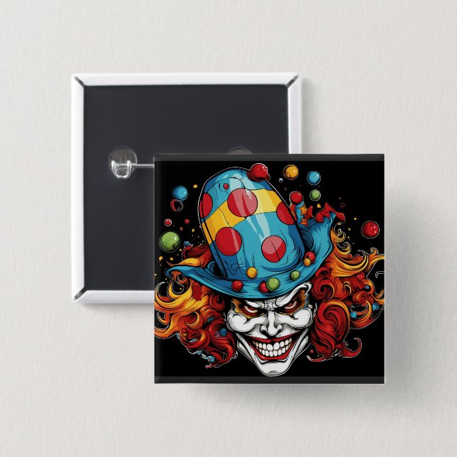Halloween/Joker Button (Front & Back)