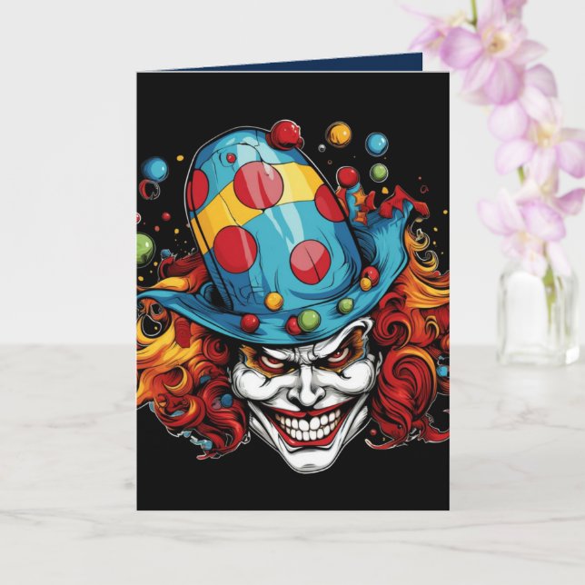 Halloween/Joker Greeting Card (Orchid)
