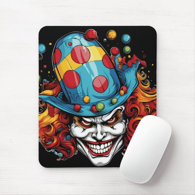 Halloween/Joker Mouse Pad (With Mouse)