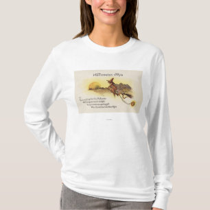 Halloween JoysWitch on Broom T-Shirt