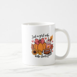 Halloween Just A Girl Who Loves Fall Pumpkin Spice Coffee Mug