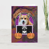 Halloween - Just a Lil Spooky - Corgi - Owen