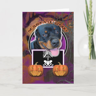 Halloween - Just a Lil Spooky - Rottweiler Card
