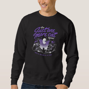 Halloween Just One More Cat Ritual Satanic Cat Pen Sweatshirt