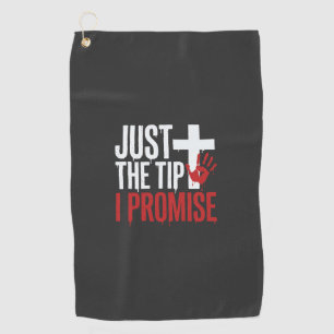 Halloween Just The Tip Bloody Cross Golf Towel