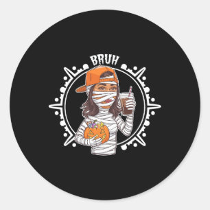 Halloween Kamala Harris Mummy Happy Kamalaween Hal Classic Round Sticker
