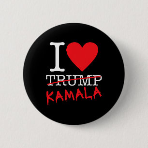 Halloween Kamala Harris November 5 2024  6 Cm Round Badge