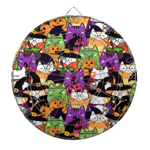 Halloween Kawaii Cat Pattern Dartboard