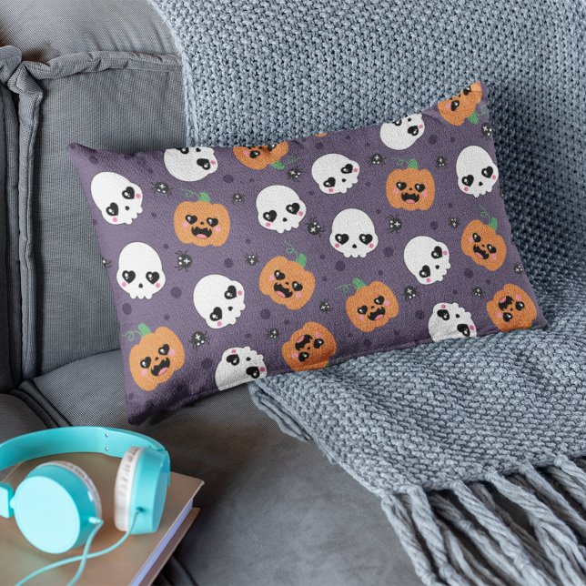 Halloween Kawaii Pattern  Lumbar Cushion (Creator Uploaded)