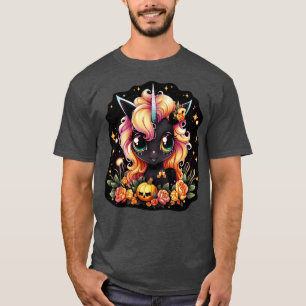 Halloween kawaii Unicorn and pumpkin T-Shirt