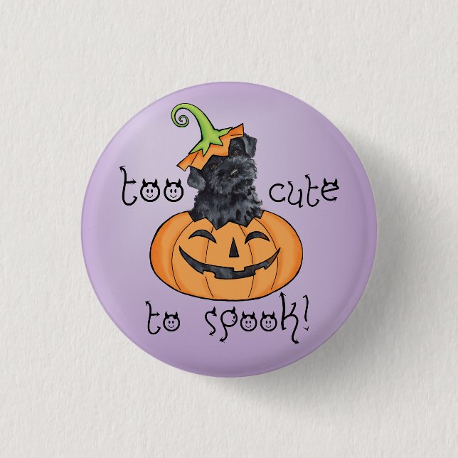 Halloween Kerry Blue Terrier 3 Cm Round Badge (Front)