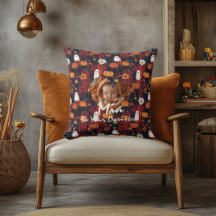 Halloween Kid´s Pillow: Photo Custom Name & Quote