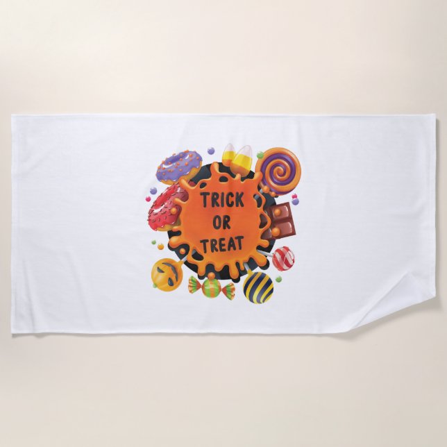 halloween kids  beach towel (Front)