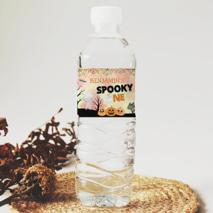 Halloween Kids Costume 1st Birthday Party Water Bottle Label