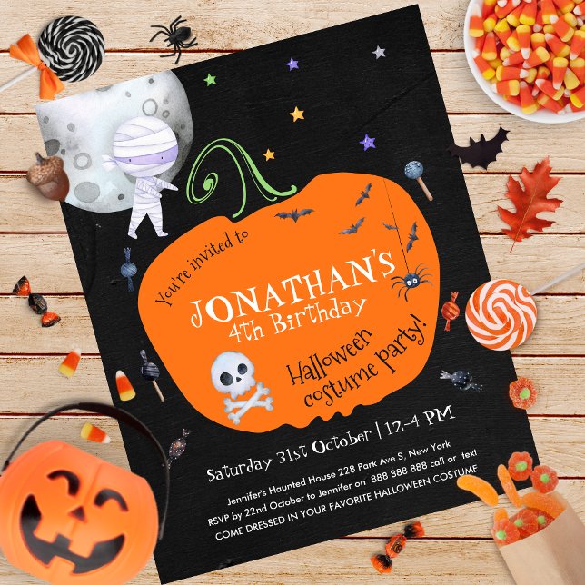 Halloween Kids Costume Party Budget Invitation (Creator Uploaded)