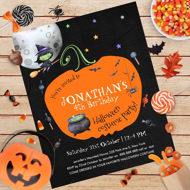 Halloween Kids Costume Party Budget Invitation (Creator Uploaded)