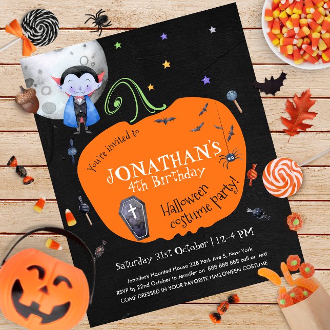 Halloween Kids Costume Party Budget Invitation (Creator Uploaded)