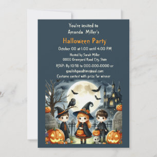 Halloween Kids Costume Party Invitation