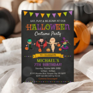 Halloween Kids Costume Party Invitation
