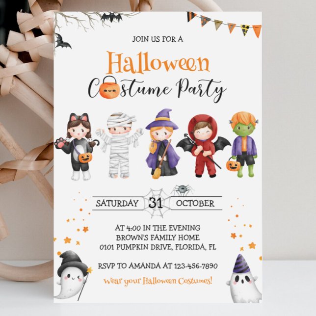 Halloween Kids Costume Party Invitation (Creator Uploaded)