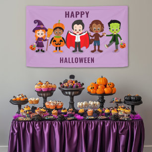 Halloween Kids’ Cute Costume Party Banner