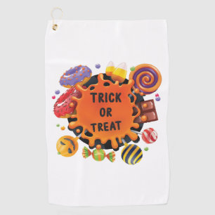 halloween kids  golf towel
