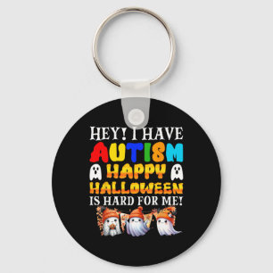 Halloween Kids Have Autism Happy Halloween Autisti Key Ring