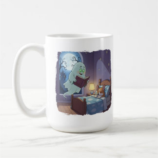 Halloween Kids Spooky Ghost and Corgi Coffee Mug