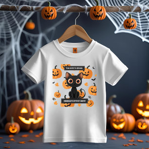 Halloween Kids Tee – Personalised Cute Cat Design