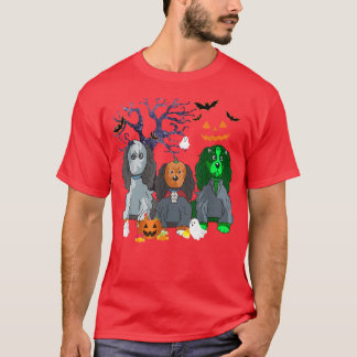 Halloween King Charles Spaniel Dog Witch Scary Cos T-Shirt