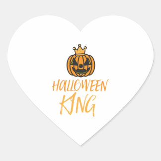 Halloween King Heart Sticker