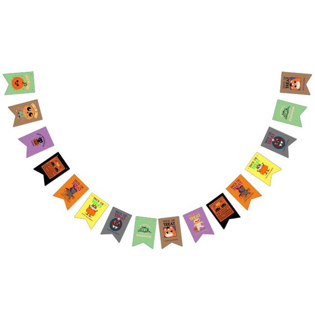 Halloween Kitten bunting banner (All)