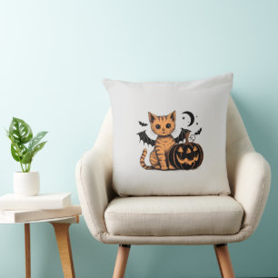 Halloween Kitten Cushion