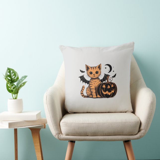 Halloween Kitten Cushion (Chair)