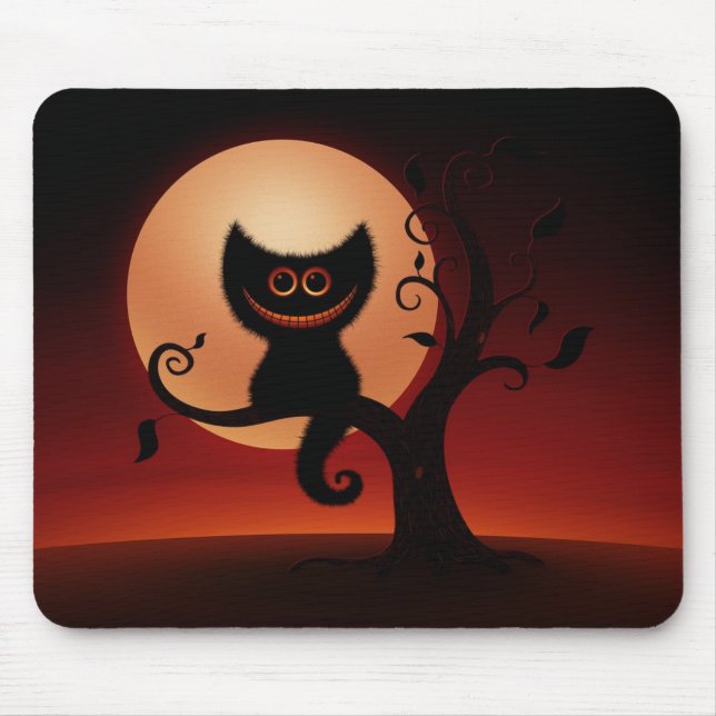 Halloween Kitten Mouse Pad (Front)