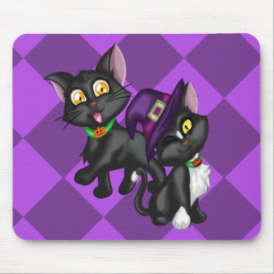 Halloween Kittens Mouse Pad