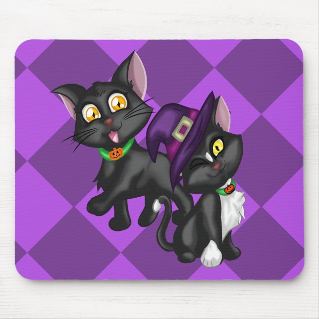 Halloween Kittens Mouse Pad (Front)