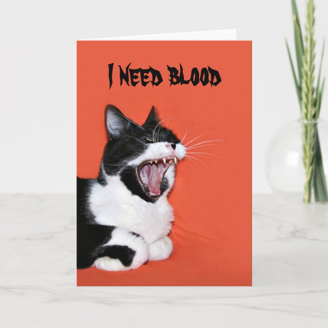 Halloween kitty card (Front)